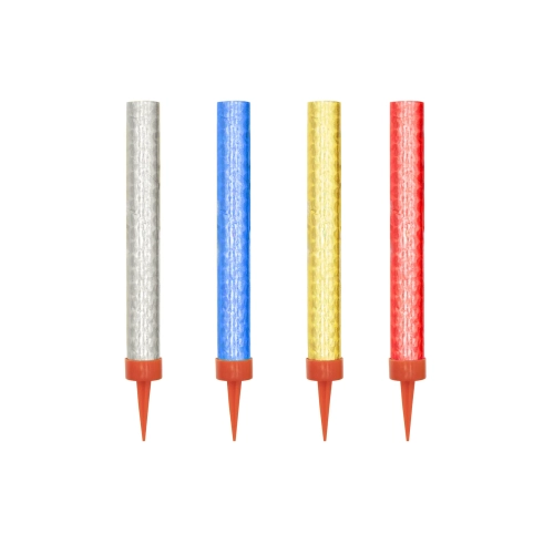 Fântână pentru tort, patru culori, 12 cm, 4 bucăți | Fântână de petrecere pentru sărbători